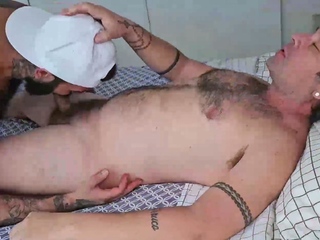 Horny Top Slides Fat Dick Inside Lovers Ass